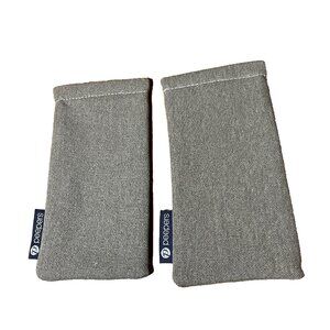 Peepers Squeeze Spring Shut No Scratch Reading Glasses Gray Soft Case Large